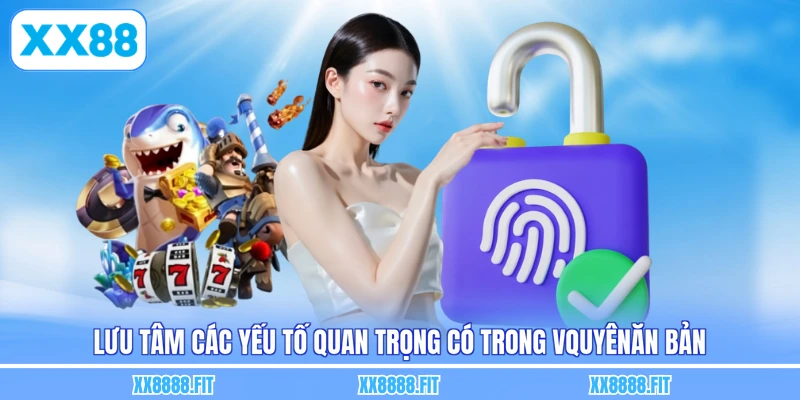 Lưu tâm các yếu tố quan trọng có trong vQuyênăn bản